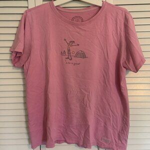 Pink Life is Good Tee Shirt